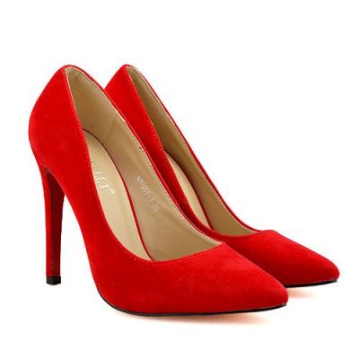 Pantofi Red Suede Zena